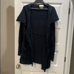 Woman’s navy blue cardigan sweater- size XL
